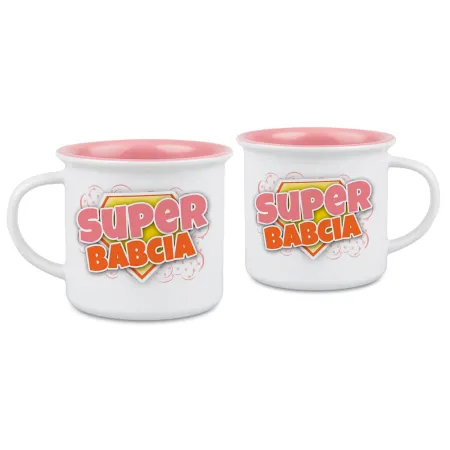 Kubek różowy dla BABCI Super Babcia